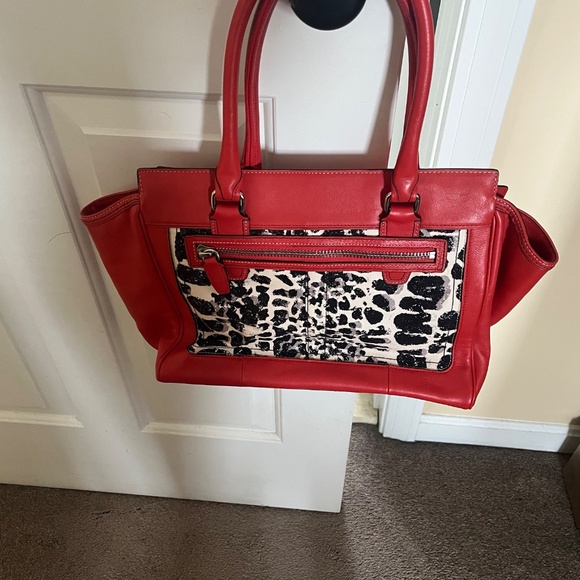 Coach Animal Print/Leather Handbag & Wallet - Picture 2 of 7